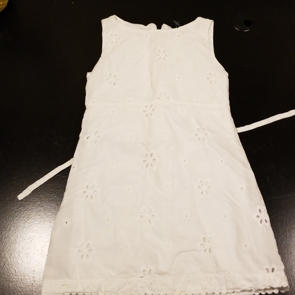 White eyelet sleeveless dress size 4/5